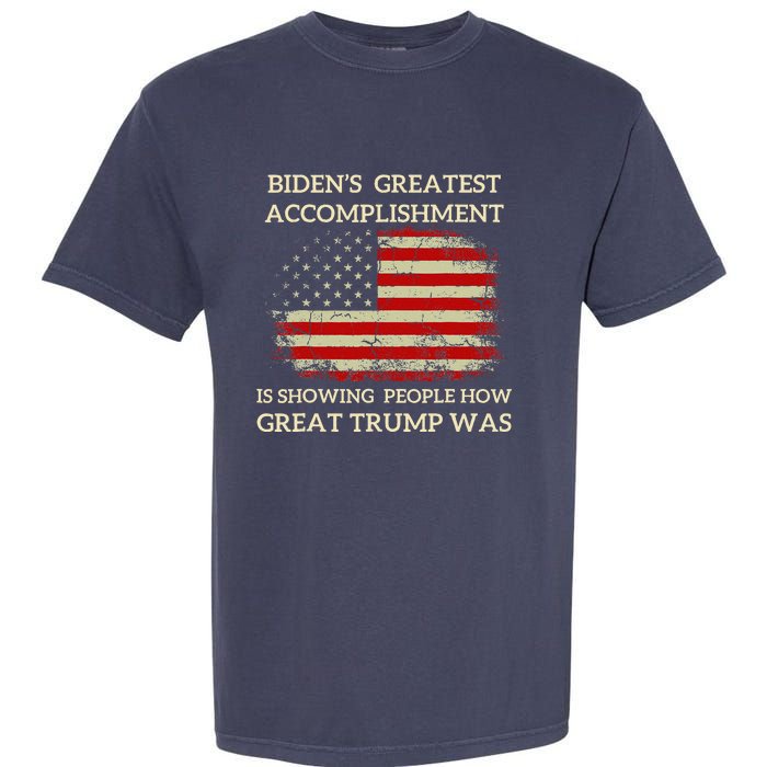 Funny Anti Biden BidenS Greatest Accomplishment Is Garment-Dyed Heavyweight T-Shirt