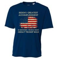 Funny Anti Biden BidenS Greatest Accomplishment Is Cooling Performance Crew T-Shirt