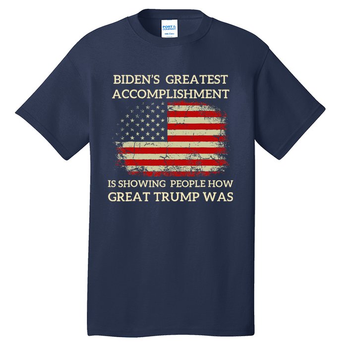 Funny Anti Biden BidenS Greatest Accomplishment Is Tall T-Shirt