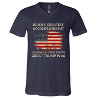 Funny Anti Biden BidenS Greatest Accomplishment Is V-Neck T-Shirt