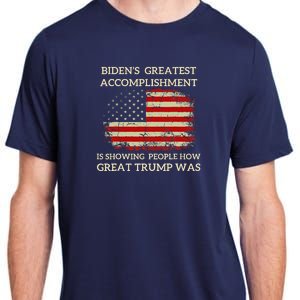 Funny Anti Biden BidenS Greatest Accomplishment Is Adult ChromaSoft Performance T-Shirt