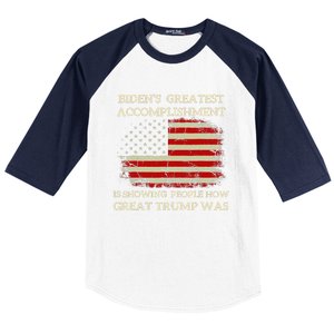 Funny Anti Biden BidenS Greatest Accomplishment Is Baseball Sleeve Shirt