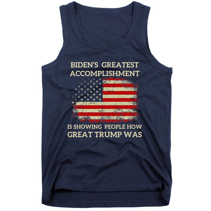 Funny Anti Biden BidenS Greatest Accomplishment Is Tank Top