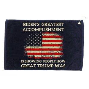 Funny Anti Biden BidenS Greatest Accomplishment Is Grommeted Golf Towel