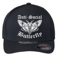 Funny Antisocial Butterfly Design, Introvert Humor Flexfit Unipanel Trucker Cap