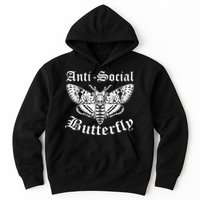 Funny Antisocial Butterfly Design, Introvert Humor Hoodie