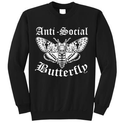 Funny Antisocial Butterfly Design, Introvert Humor Sweatshirt