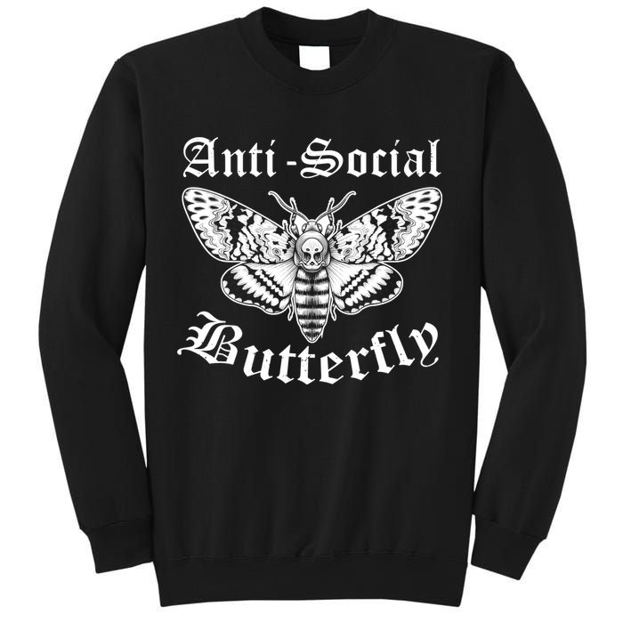 Funny Antisocial Butterfly Design, Introvert Humor Sweatshirt