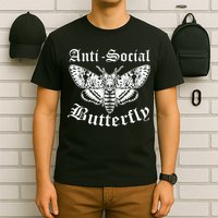 Funny Antisocial Butterfly Design, Introvert Humor T-Shirt