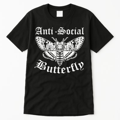 Funny Antisocial Butterfly Design, Introvert Humor Tall T-Shirt