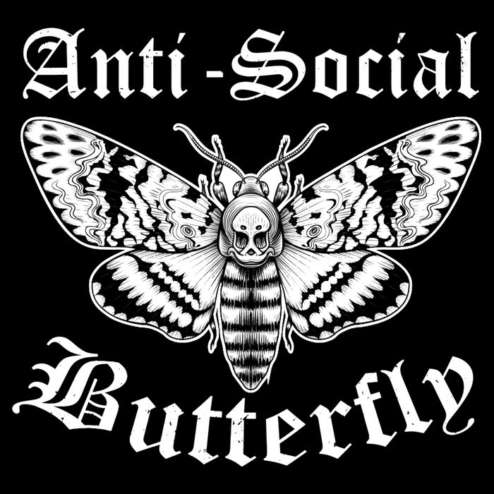 Funny Antisocial Butterfly Design, Introvert Humor Bucket Hat