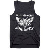 Funny Antisocial Butterfly Design, Introvert Humor Tank Top