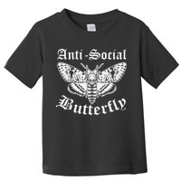 Funny Antisocial Butterfly Design, Introvert Humor Toddler T-Shirt
