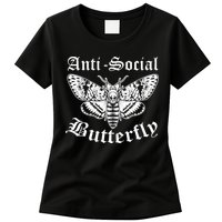 Funny Antisocial Butterfly Design, Introvert Humor Womens T-Shirt