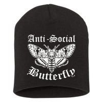 Funny Antisocial Butterfly Design, Introvert Humor Short Acrylic Beanie