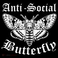 Funny Antisocial Butterfly Design, Introvert Humor Kids T-Shirt