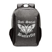 Funny Antisocial Butterfly Design, Introvert Humor Vector Backpack