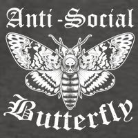 Funny Antisocial Butterfly Design, Introvert Humor Vector Backpack