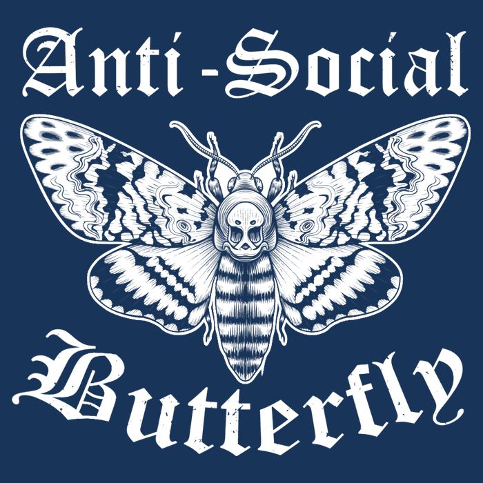 Funny Antisocial Butterfly Design, Introvert Humor Infant Baby Jersey Bodysuit