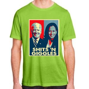 Funny Anti Biden Harris Shits 'N Giggles Political Gift Adult ChromaSoft Performance T-Shirt