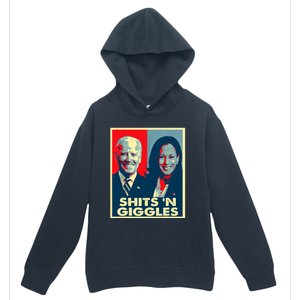 Funny Anti Biden Harris Shits 'N Giggles Political Gift Urban Pullover Hoodie