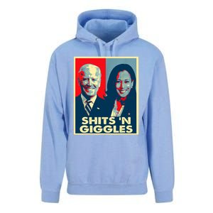 Funny Anti Biden Harris Shits 'N Giggles Political Gift Unisex Surf Hoodie