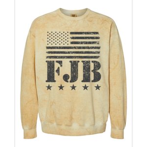 FJB Anti Biden American Flag Colorblast Crewneck Sweatshirt