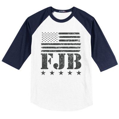 FJB Anti Biden American Flag Baseball Sleeve Shirt