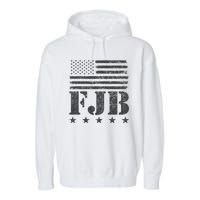 FJB Anti Biden American Flag Garment-Dyed Fleece Hoodie