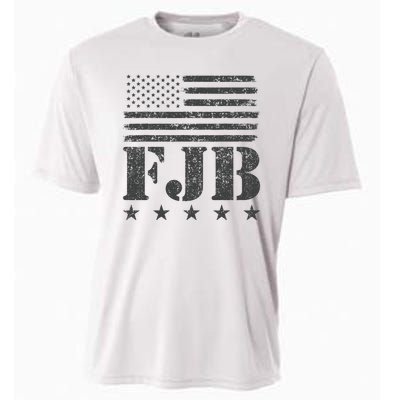 FJB Anti Biden American Flag Cooling Performance Crew T-Shirt