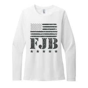 FJB Anti Biden American Flag Womens CVC Long Sleeve Shirt