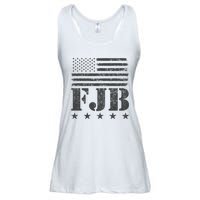 FJB Anti Biden American Flag Ladies Essential Flowy Tank