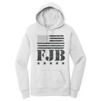 FJB Anti Biden American Flag Women's Pullover Hoodie