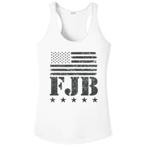 FJB Anti Biden American Flag Ladies PosiCharge Competitor Racerback Tank