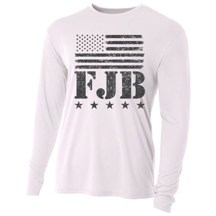 FJB Anti Biden American Flag Cooling Performance Long Sleeve Crew