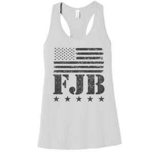 FJB Anti Biden American Flag Women's Racerback Tank