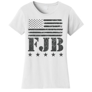 FJB Anti Biden American Flag Women's T-Shirt