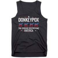 Funny Anti Biden Donkey Pox The Disease Destroying America Tank Top