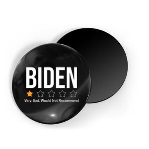 Funny Anti Biden Pro Trump 1 Star Rating Election Vote 2024 Magnet