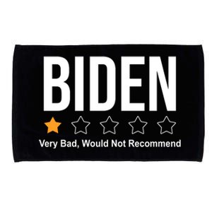 Funny Anti Biden Pro Trump 1 Star Rating Election Vote 2024 Microfiber Hand Towel