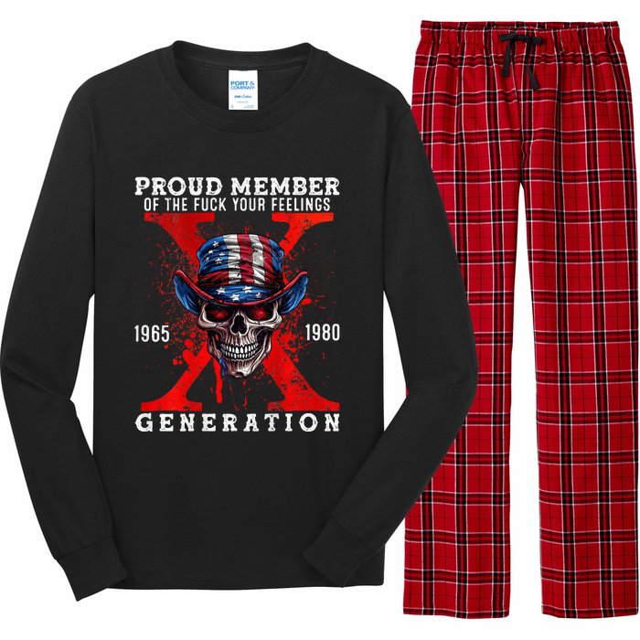 Front And Back X Generation Proud Member Of Your Feelings Long Sleeve Pajama Set