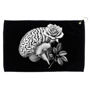 Floral Anatomical Brain Blooming Thoughts Grommeted Golf Towel