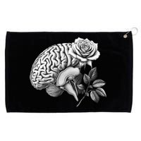 Floral Anatomical Brain Blooming Thoughts Grommeted Golf Towel