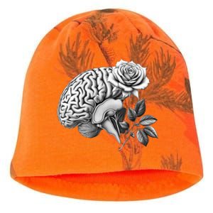 Floral Anatomical Brain Blooming Thoughts Kati - Camo Knit Beanie