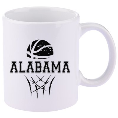 Funny Alabama Basketball Sport 11oz C Handle Ceramic Mug