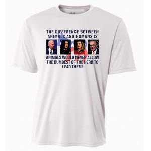 Funny Anti Biden Never Allow The Dumbest To Lead Democrats Cooling Performance Crew T-Shirt