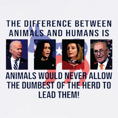 Funny Anti Biden Never Allow The Dumbest To Lead Democrats T-Shirt