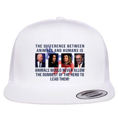 Funny Anti Biden Never Allow The Dumbest To Lead Democrats Flatbill Hat