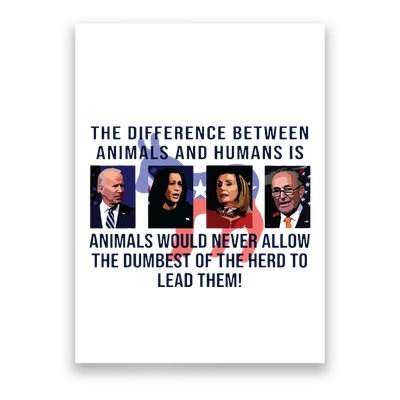Funny Anti Biden Never Allow The Dumbest To Lead Democrats Poster
