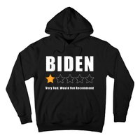 Funny Anti Biden Pro Trump 1 Star Rating Election Vote 2024 Hoodie